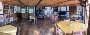 a picture of our dining room where we serve farm to table breakfast every day